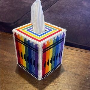 Colorful Crayon Tissue Box Cover